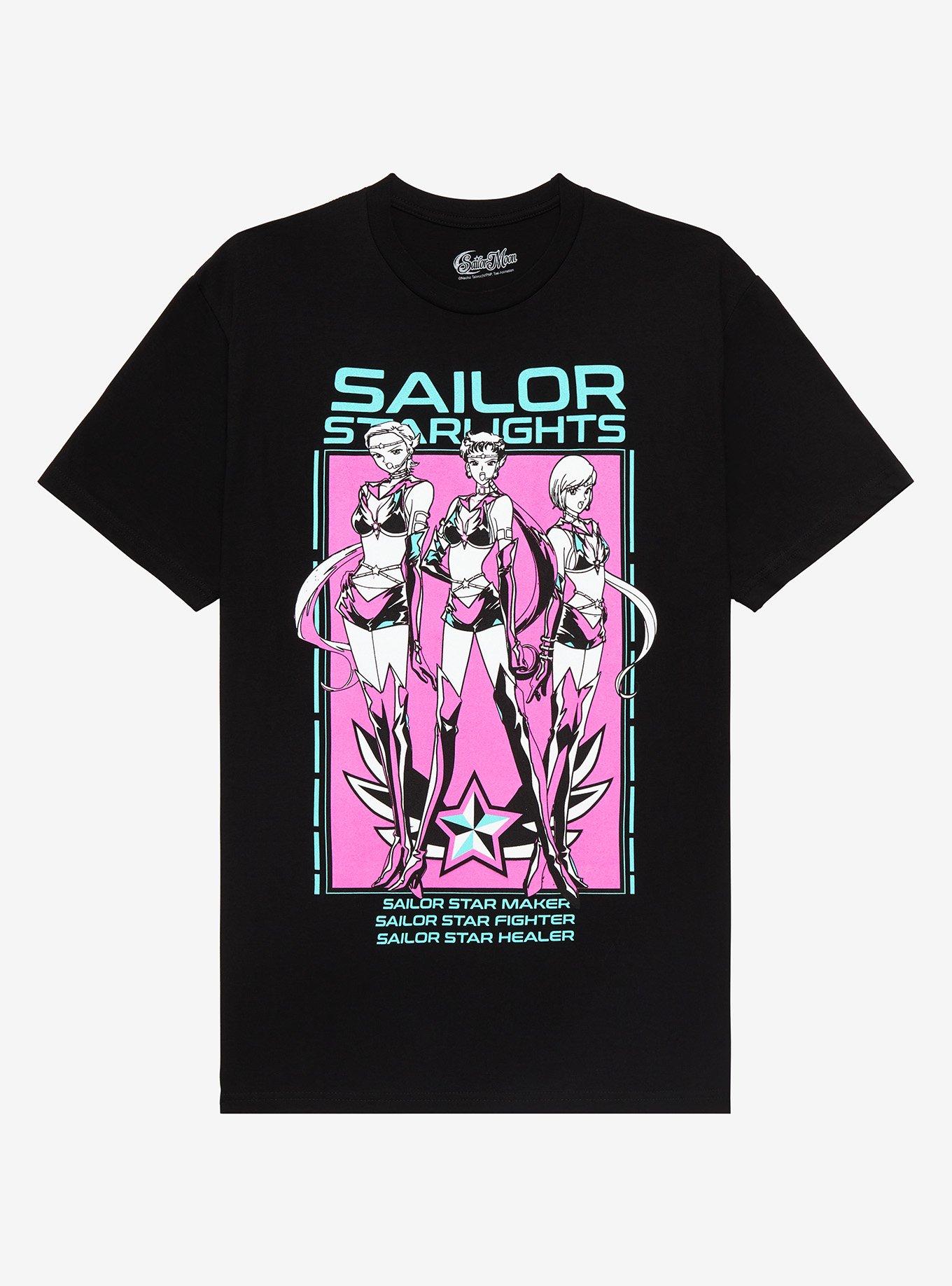 Sailor Moon Sailor Starlights Group T-Shirt, BLACK, hi-res