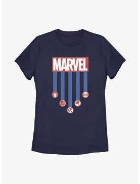Marvel Americana Stripes Womens T-Shirt, , hi-res