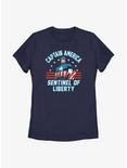 Marvel Captain America Sentinel Of Liberty Womens T-Shirt, NAVY, hi-res