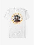 Marvel Guardians Of The Galaxy Rocket Raccoon Stamp T-Shirt, WHITE, hi-res