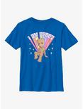 Marvel Guardians Of The Galaxy Prideful Groot Youth T-Shirt, ROYAL, hi-res