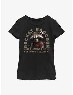 Marvel Guardians Of The Galaxy Tombstone Rocket Raccoon Youth Girls T-Shirt, , hi-res