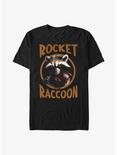 Marvel Guardians Of The Galaxy Grunge Rocket Raccoon T-Shirt, BLACK, hi-res