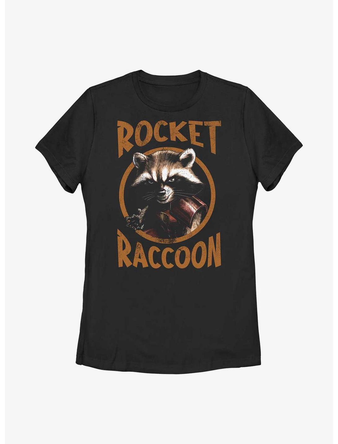 Marvel Guardians Of The Galaxy Grunge Rocket Raccoon Womens T-Shirt, BLACK, hi-res