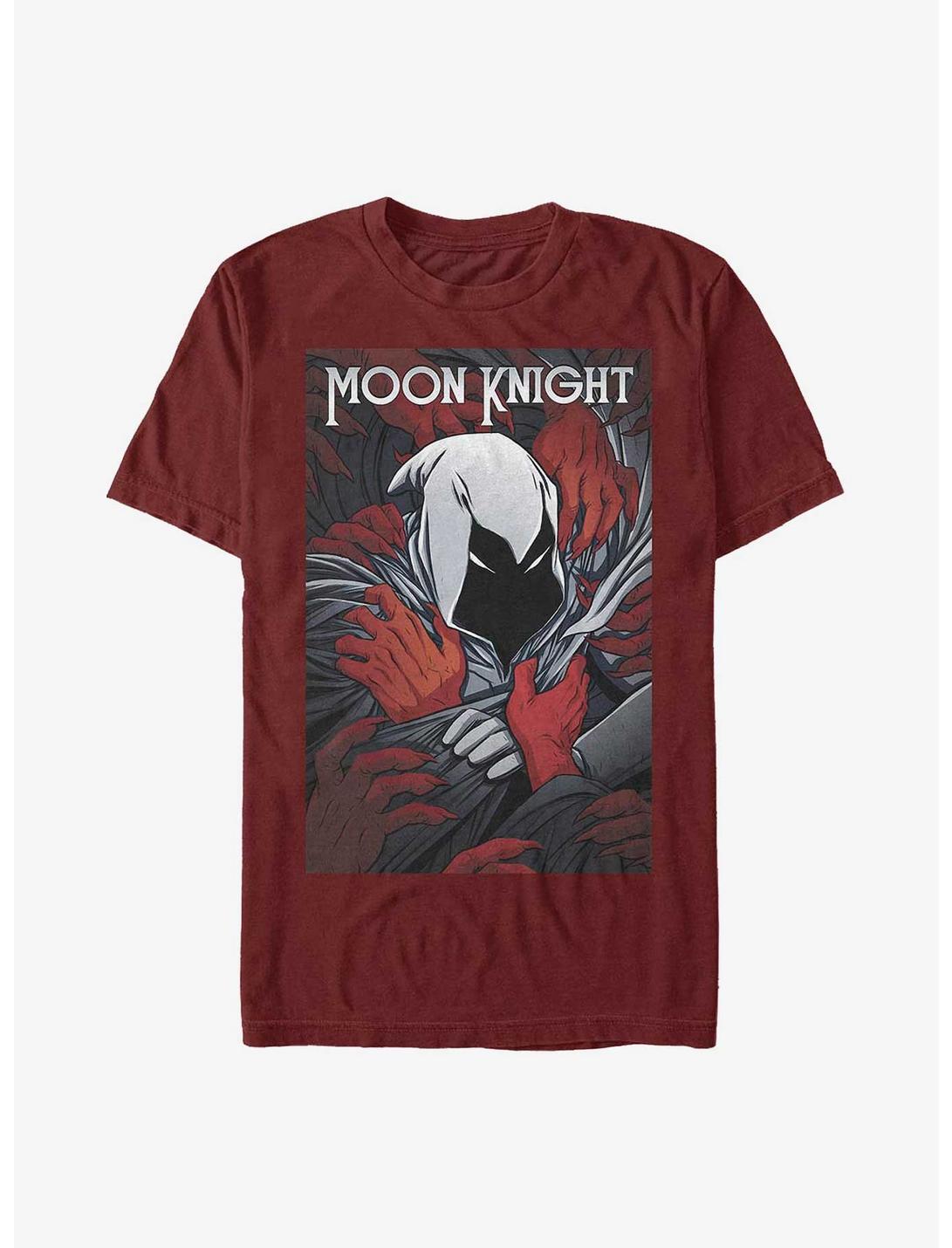 Marvel Moon Knight Battling Demons T-Shirt, CARDINAL, hi-res