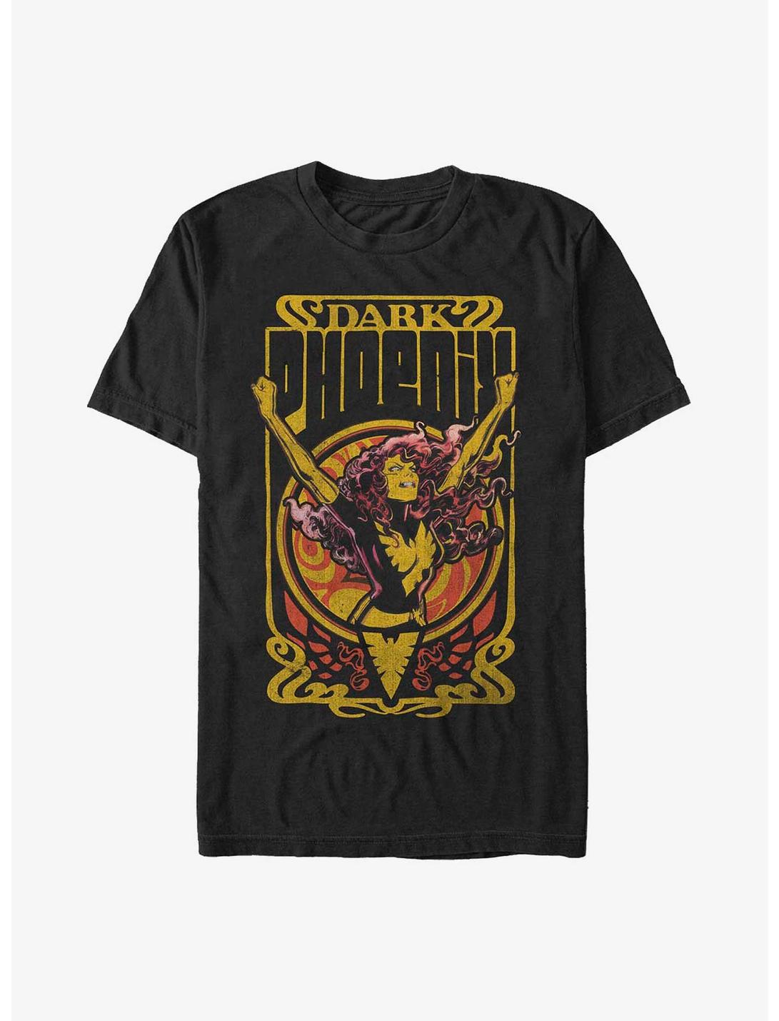 Marvel X-Men Dark Phoenix Fire T-Shirt, BLACK, hi-res