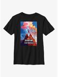 Marvel Thor: Love And Thunder Poster Youth T-Shirt, BLACK, hi-res