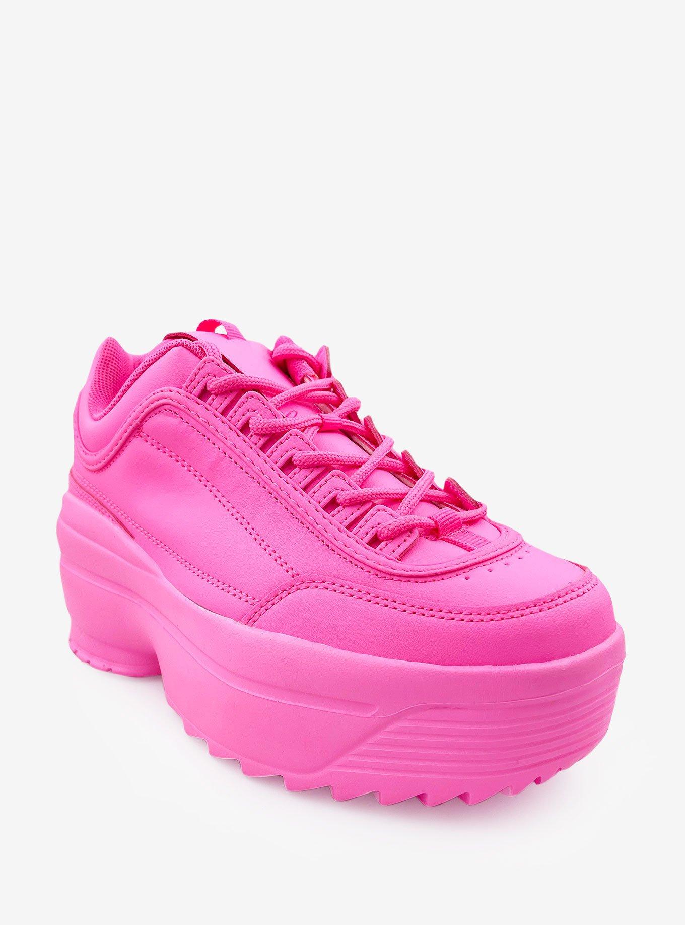 Lily High Platform Sneaker Pink | Hot Topic