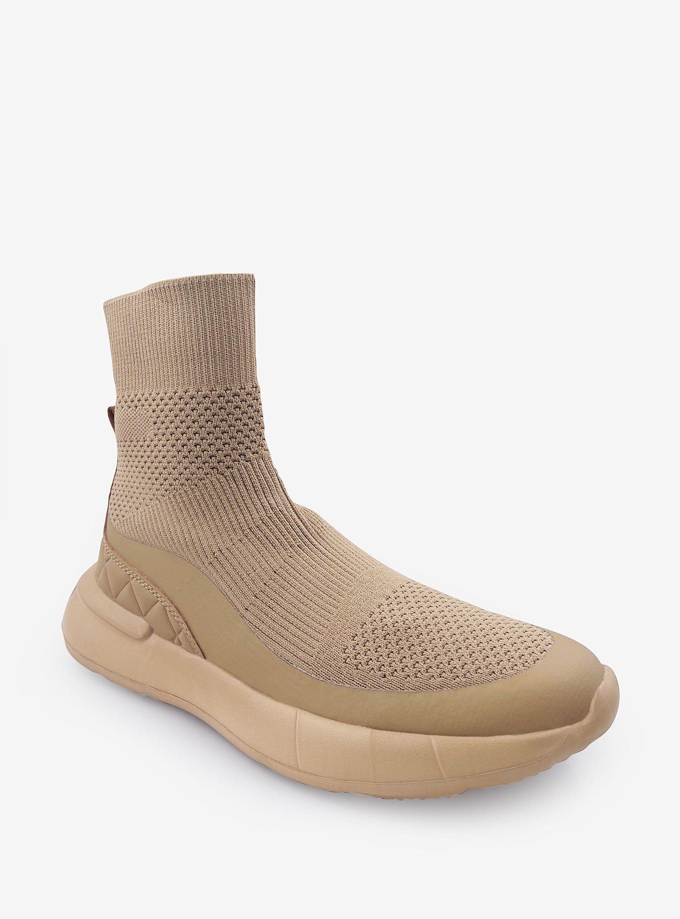 Lyla Sock Bootie on Futuristic Sole Beige, IVORY, hi-res