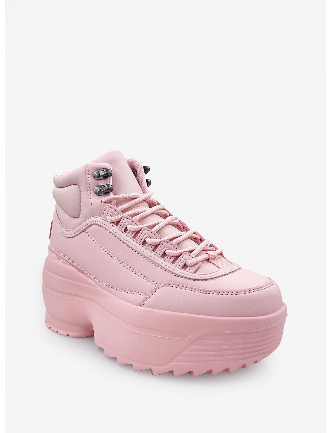 Macy High Platform Sneaker Pink, PINK, hi-res