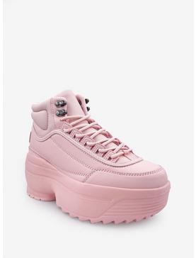 Macy High Platform Sneaker Pink, , hi-res