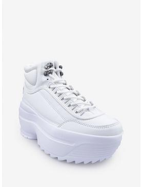 Macy High Platform Sneaker White, , hi-res