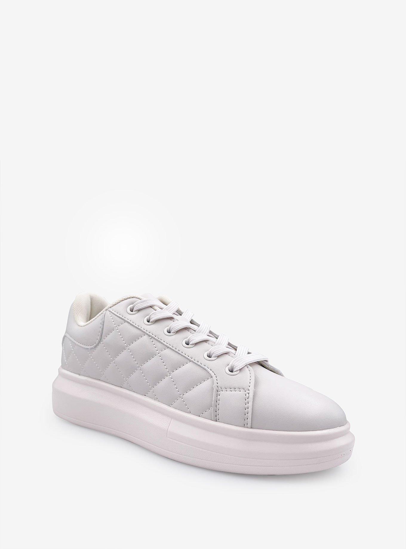 Olivia Quilted Platform Sneaker Beige, BEIGE, hi-res view 1