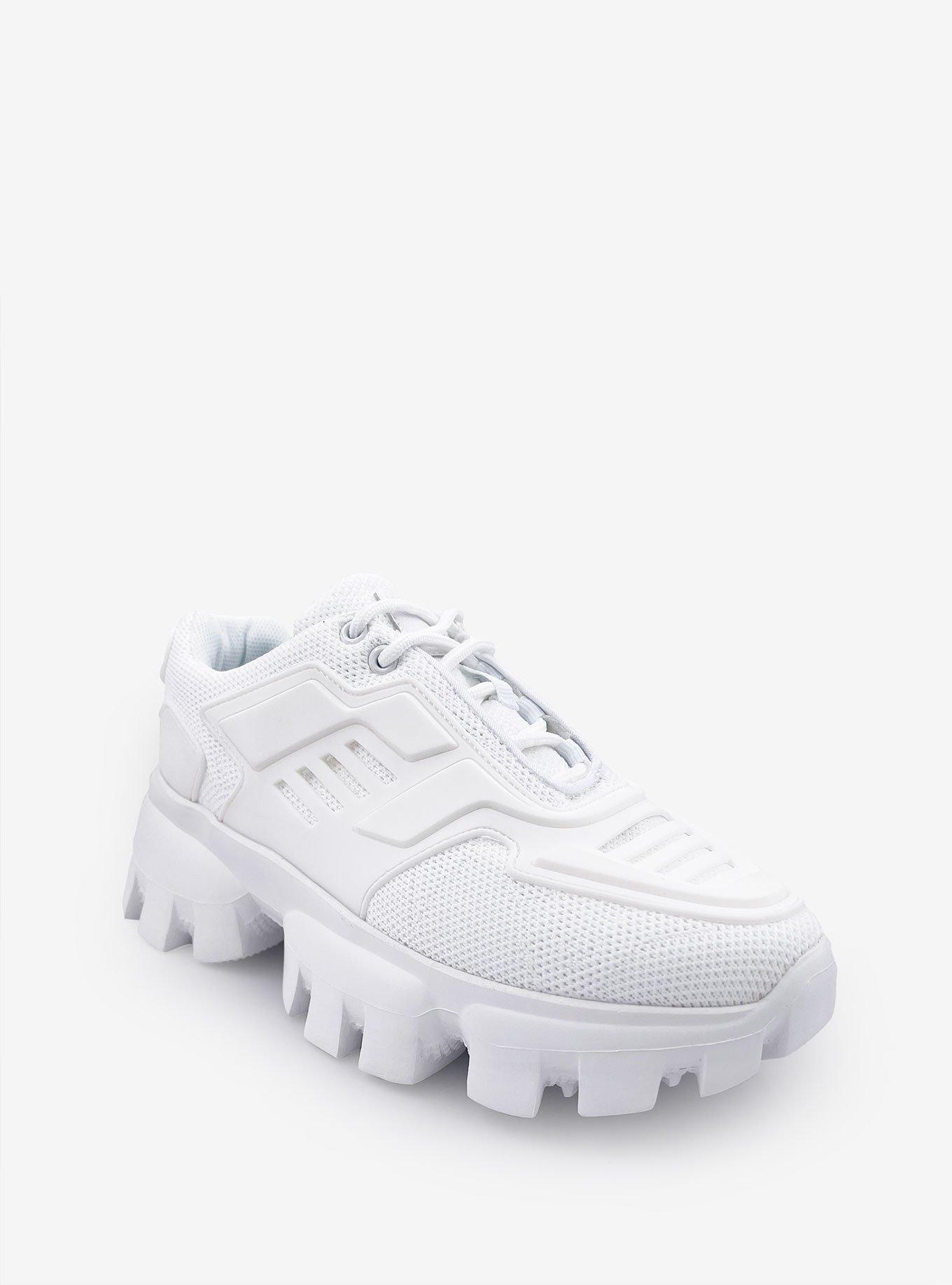 Remi Platform Lug Sole Sneaker White, BRIGHT WHITE, hi-res