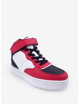 Rylee High Top Sneaker with Velcro Strap Red, , hi-res