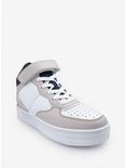 Rylee High Top Sneaker with Velcro Strap White, IVORY, hi-res