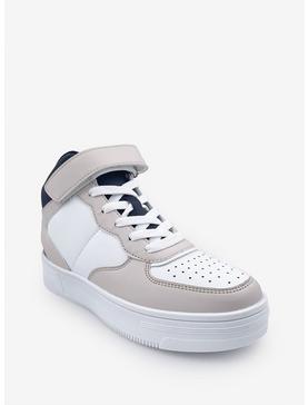 Rylee High Top Sneaker with Velcro Strap White, , hi-res