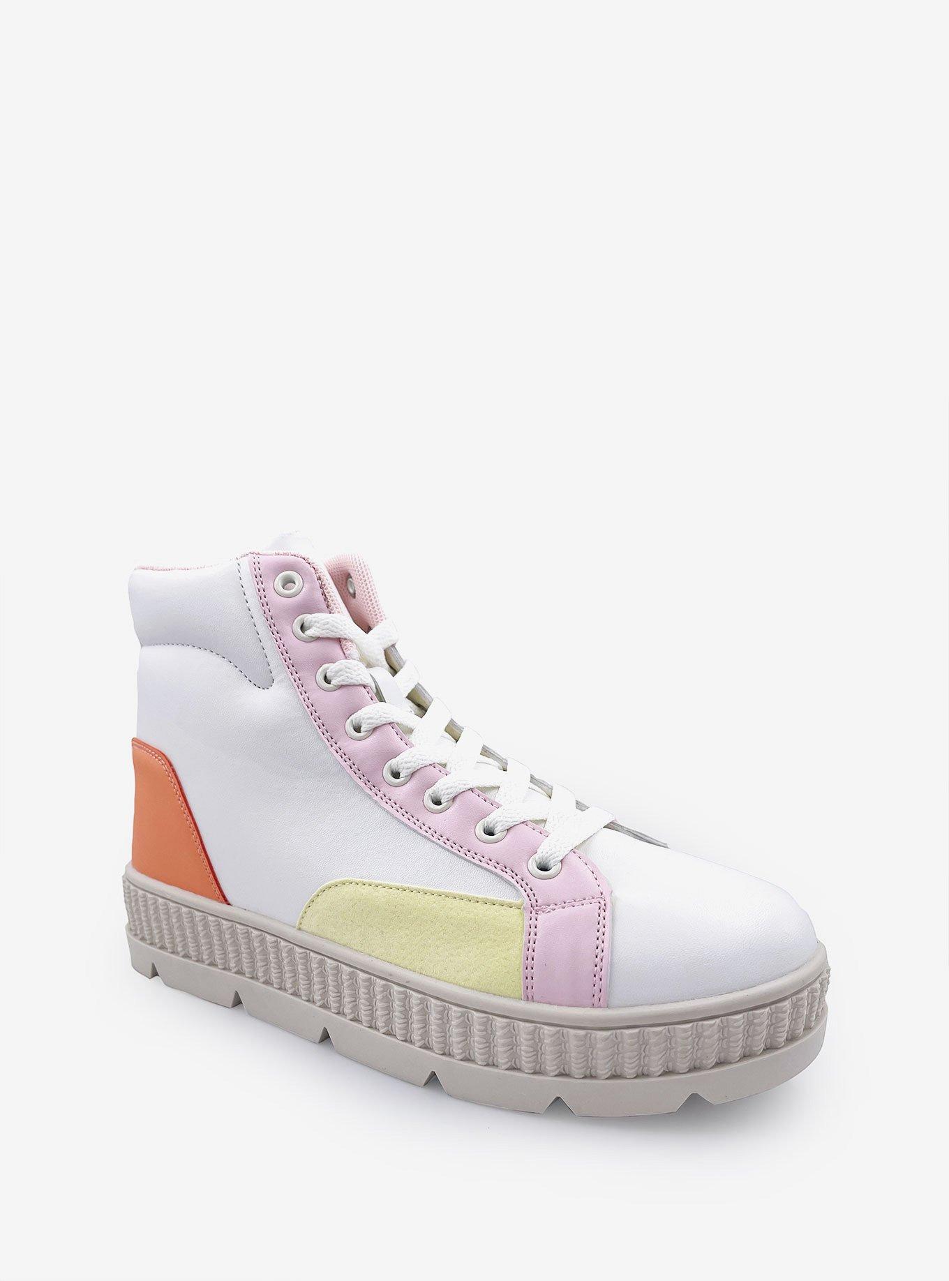 Demi Mid Top Lace Up Platform Sneakers Multi, MULTI, hi-res