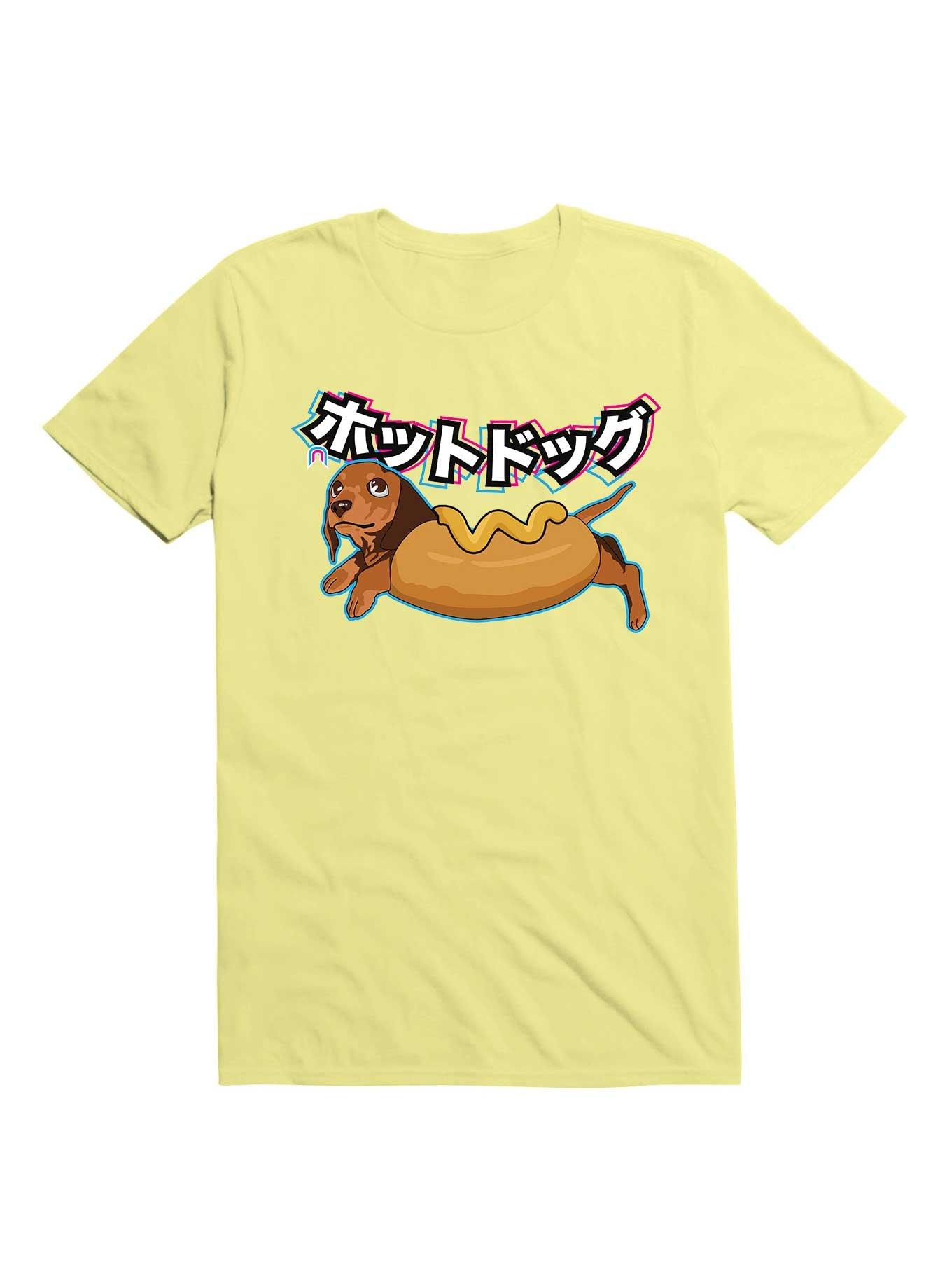 Kawaii Dachshund Hot Dog Costume T-Shirt, , hi-res