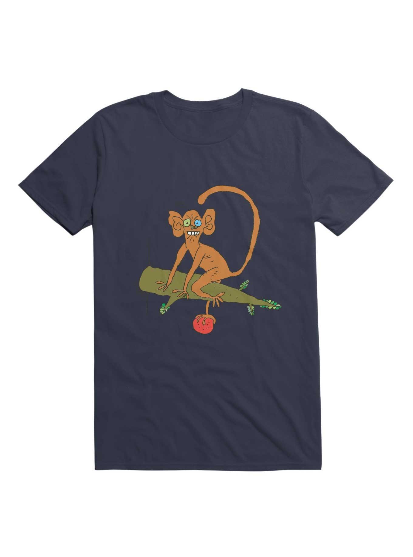 Kawaii Funny Monkey With Fruit T-Shirt, , hi-res