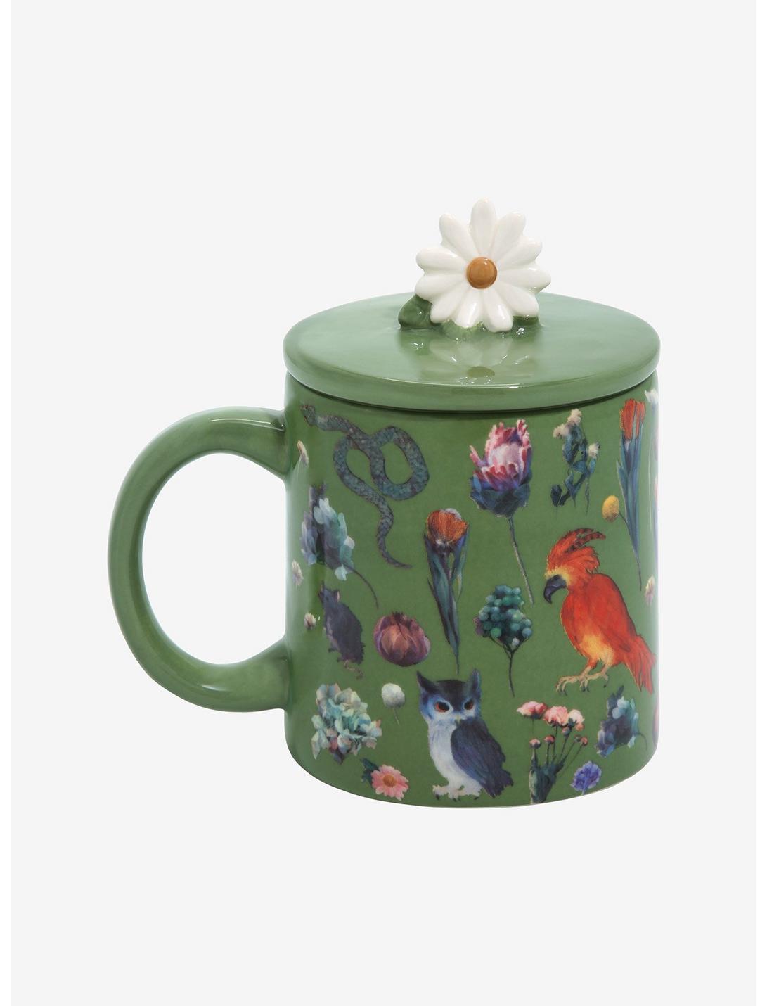 Harry Potter Floral Creatures Allover Print Mug with Lid, , hi-res
