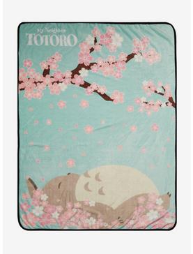 Studio Ghibli My Neighbor Totoro Sleepy Cherry Blossoms Fleece Throw - BoxLunch Exclusive, , hi-res