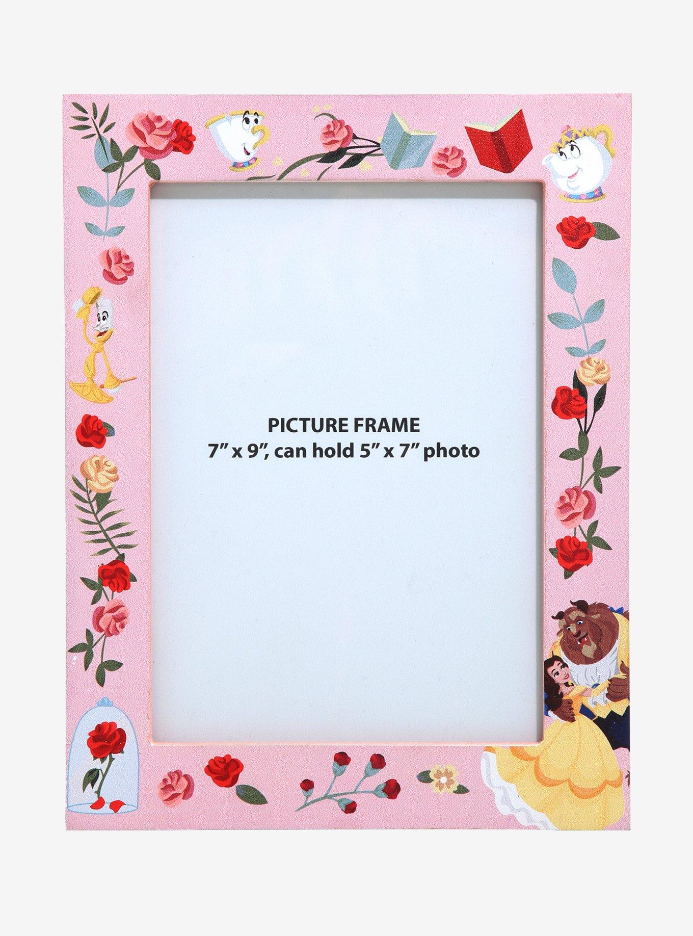 Disney Beauty and the Beast Floral Photo Frame, , hi-res