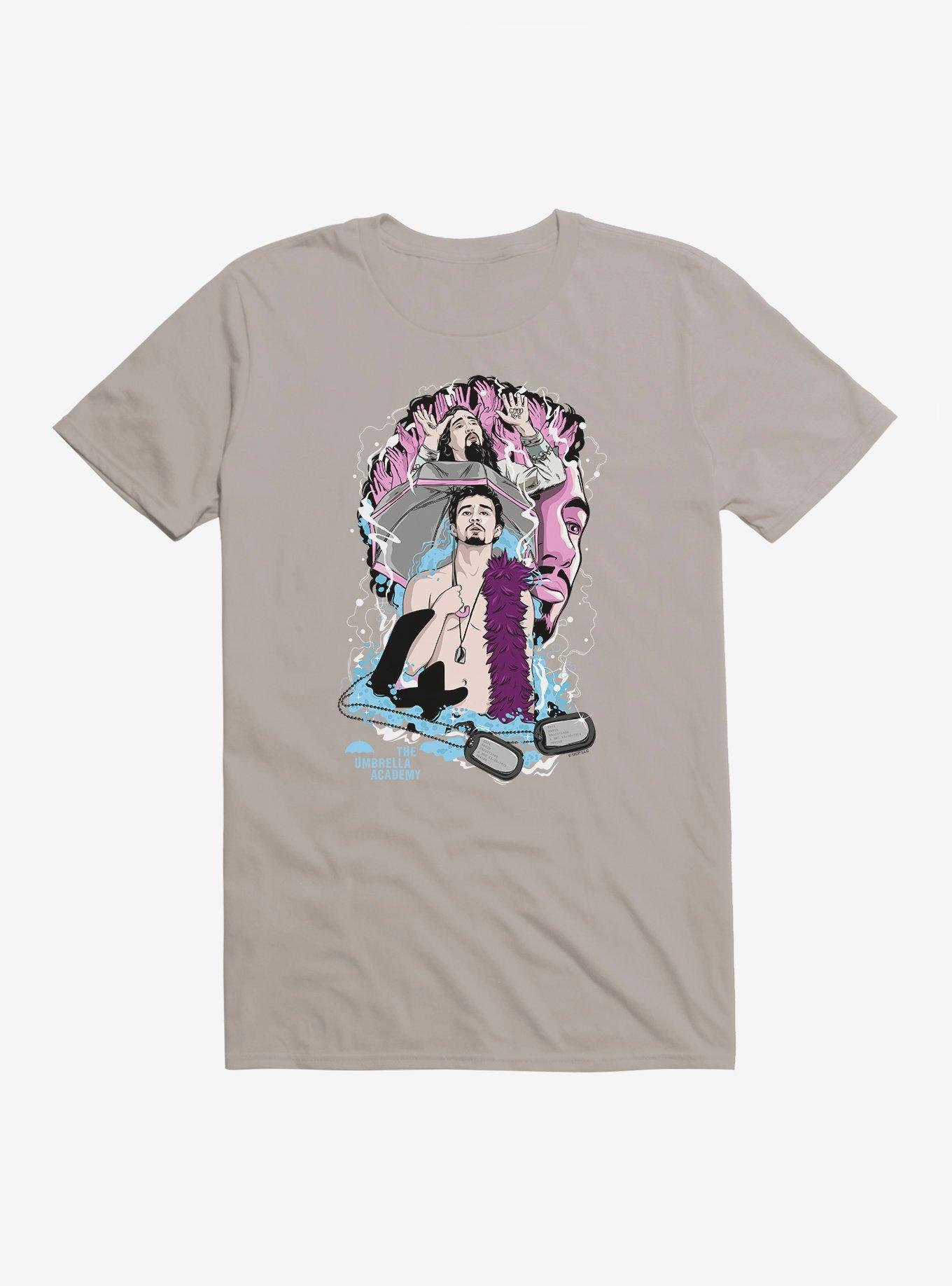 The Umbrella Academy Klaus Number Four T-Shirt, LIGHT GREY, hi-res