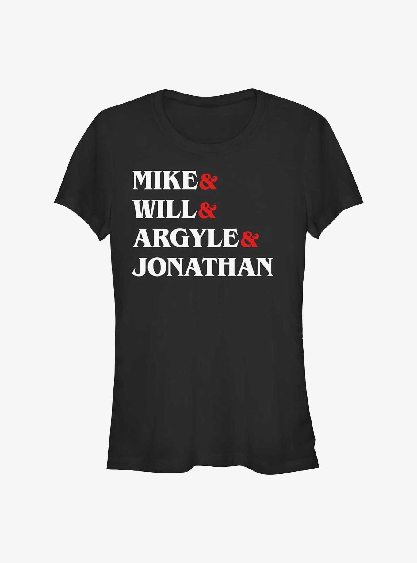 Stranger Things Mike & Will Argyle Jonathan Girls T-Shirt