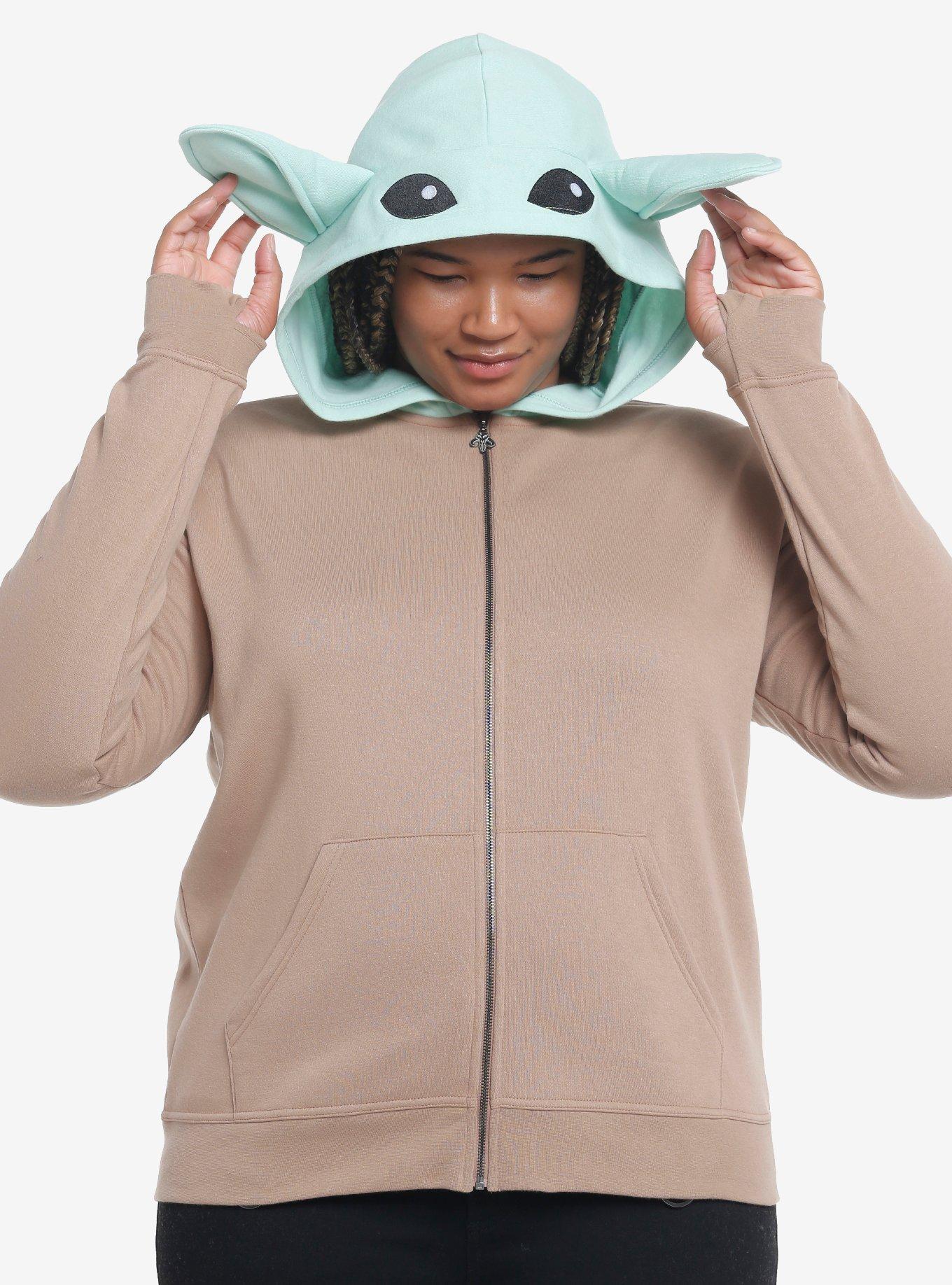 Her Universe Star Wars The Mandalorian Grogu Girls Hoodie Plus