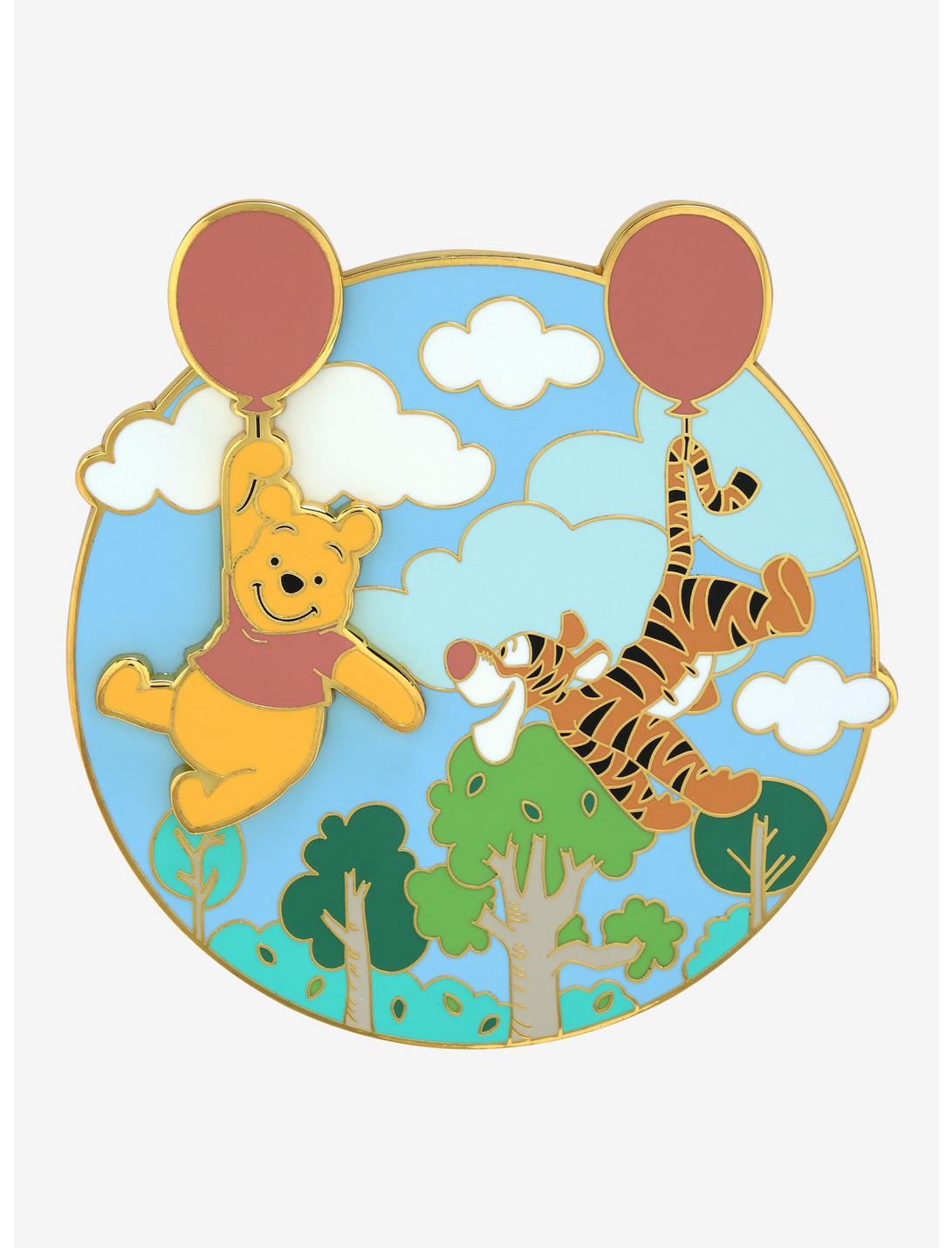 Loungefly Disney Winnie the Pooh Tigger & Pooh Bear Balloon Limited Edition Enamel Pin - BoxLunch Exclusive , , hi-res