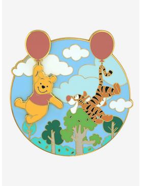 Loungefly Disney Winnie the Pooh Tigger & Pooh Bear Balloon Limited Edition Enamel Pin - BoxLunch Exclusive , , hi-res