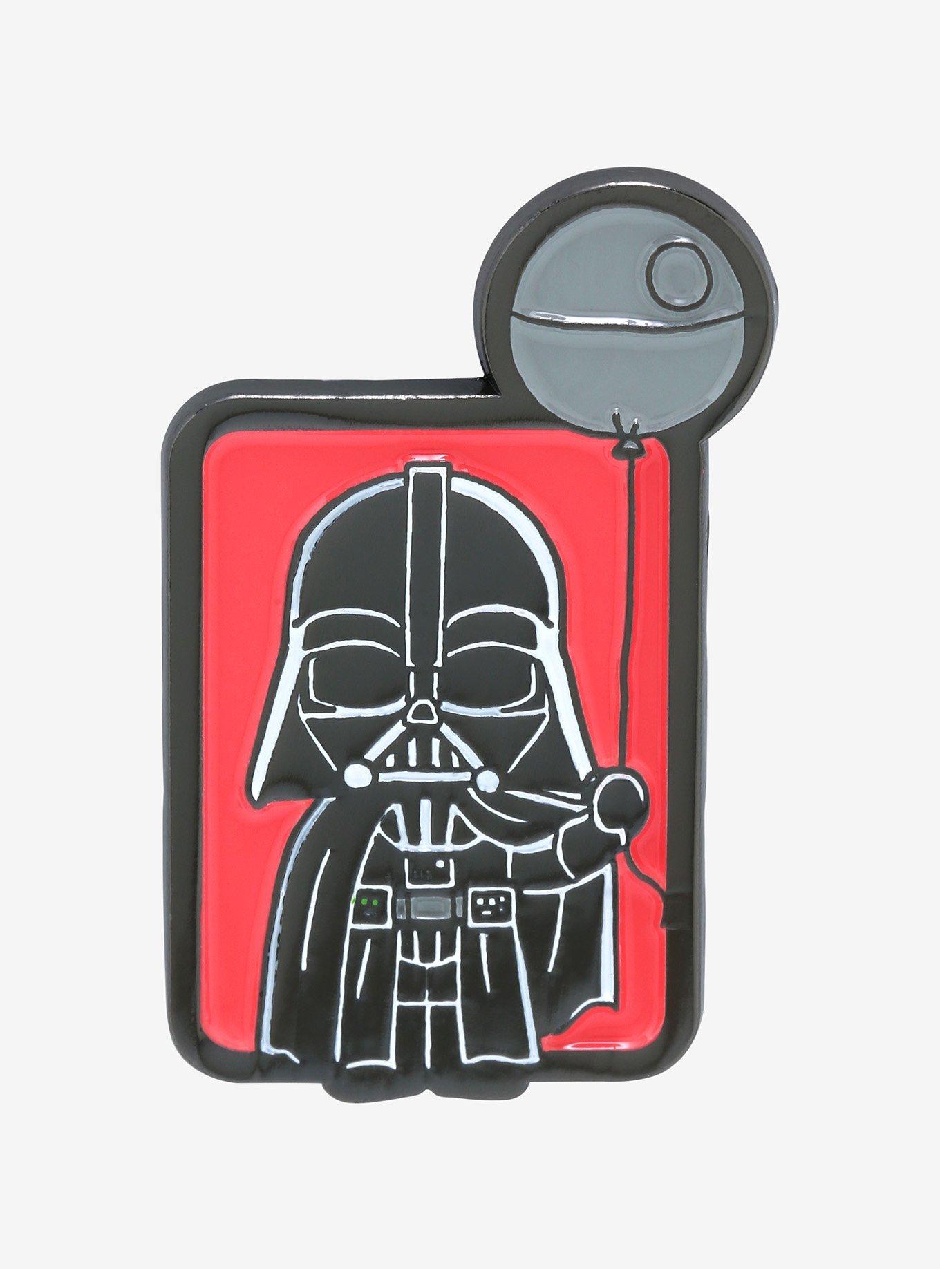 Star Wars Darth Vader Death Star Balloon Enamel Pin - BoxLunch Exclusive, , hi-res