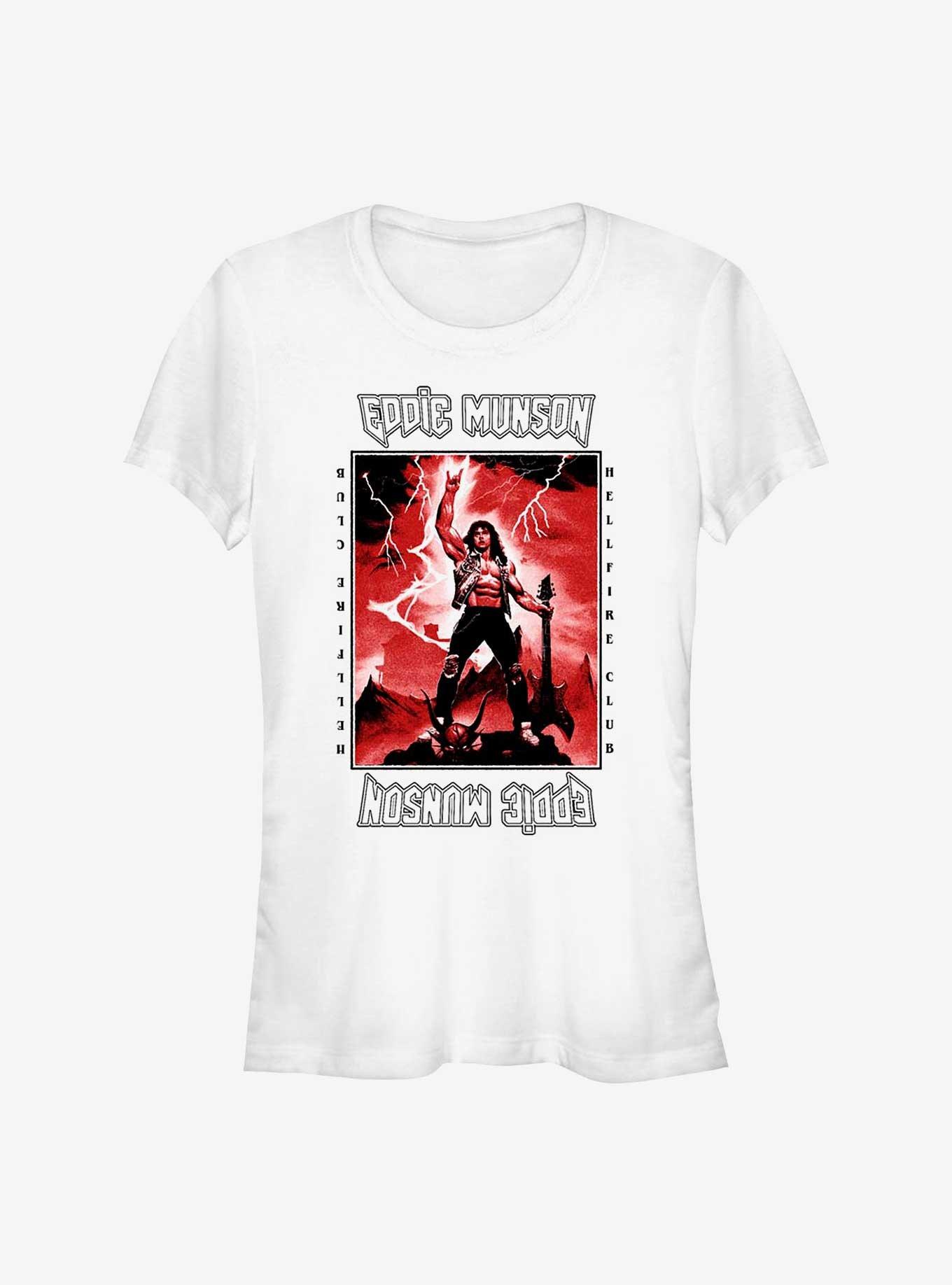 Stranger Things Power Of Eddie Munson Girls T-Shirt, WHITE, hi-res