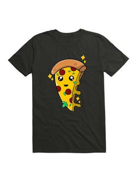 Kawaii Cute Pizza T-Shirt, , hi-res