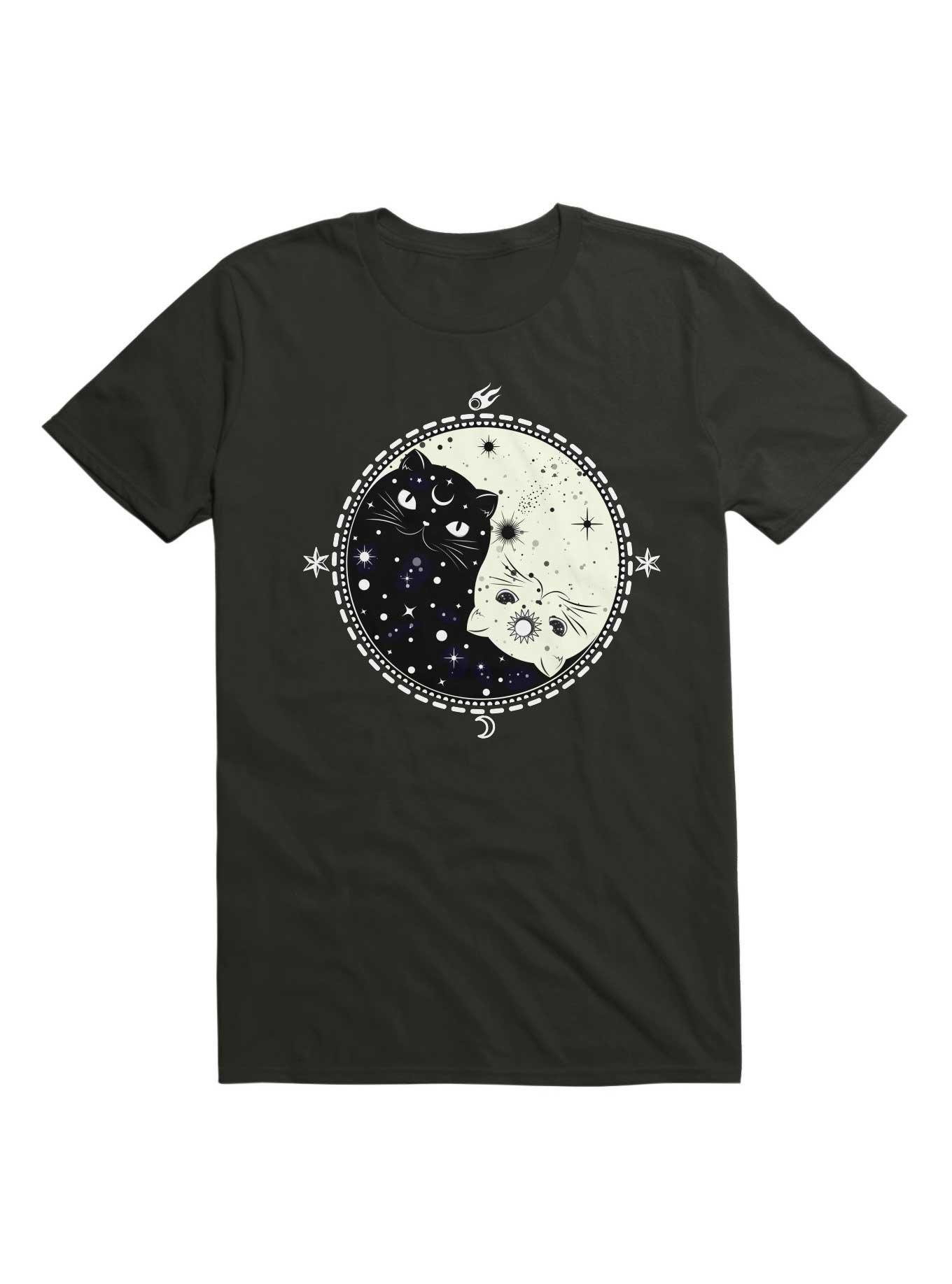 Kawaii Yin & Yang Kitty Universe T-Shirt