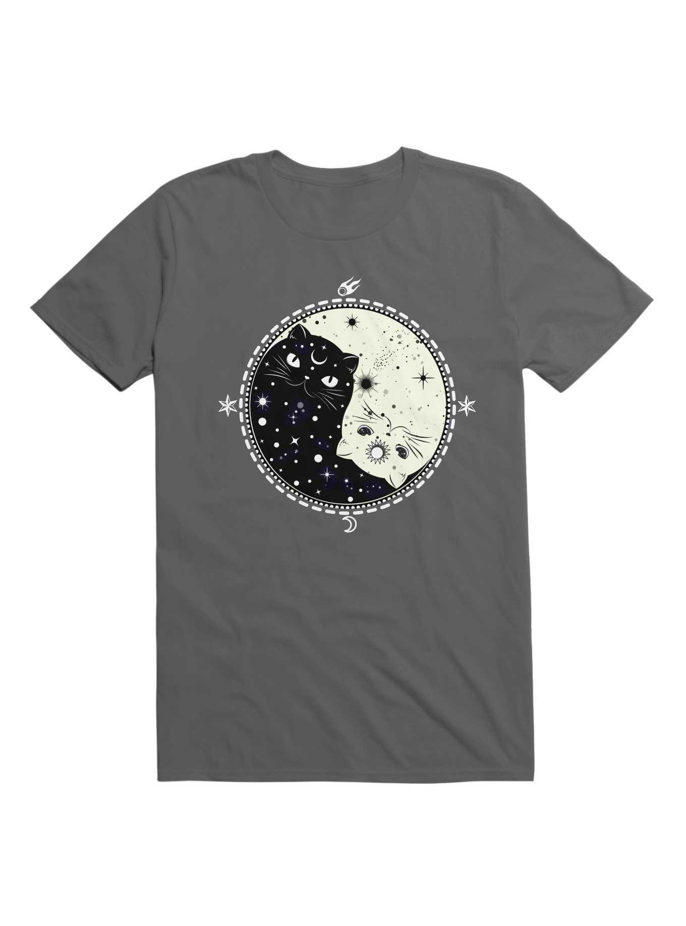 THRDLESS Kawaii Yin & Yang Kitty Universe T-Shirt