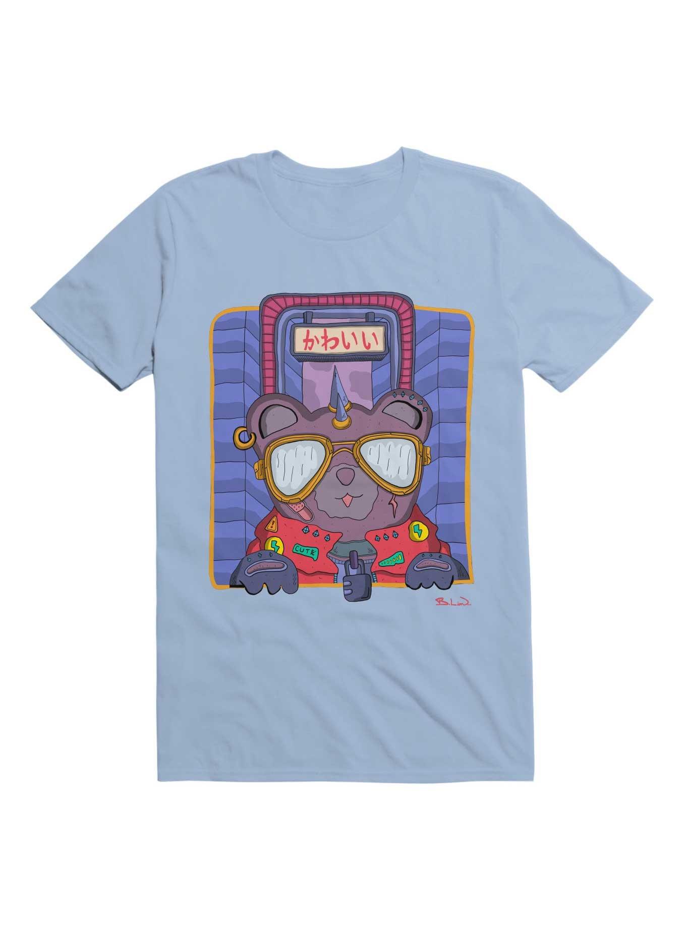 Kawaii-Punk T-Shirt, LIGHT BLUE, hi-res
