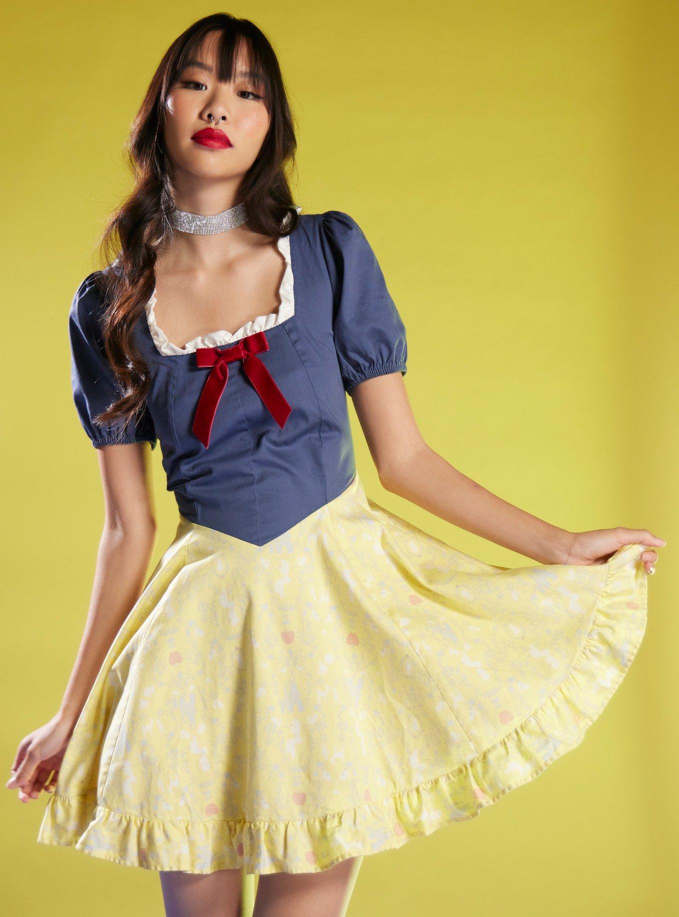 Snow-White Costume Dress Snowhite Dress Halloween Costume Fairytale