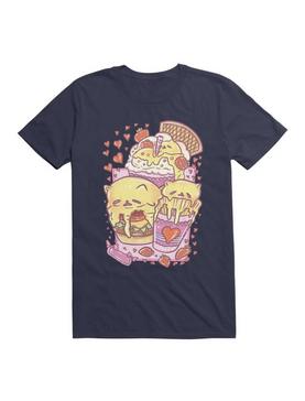 Kawaii Custard Cat: A Family Meal Set T-Shirt, , hi-res