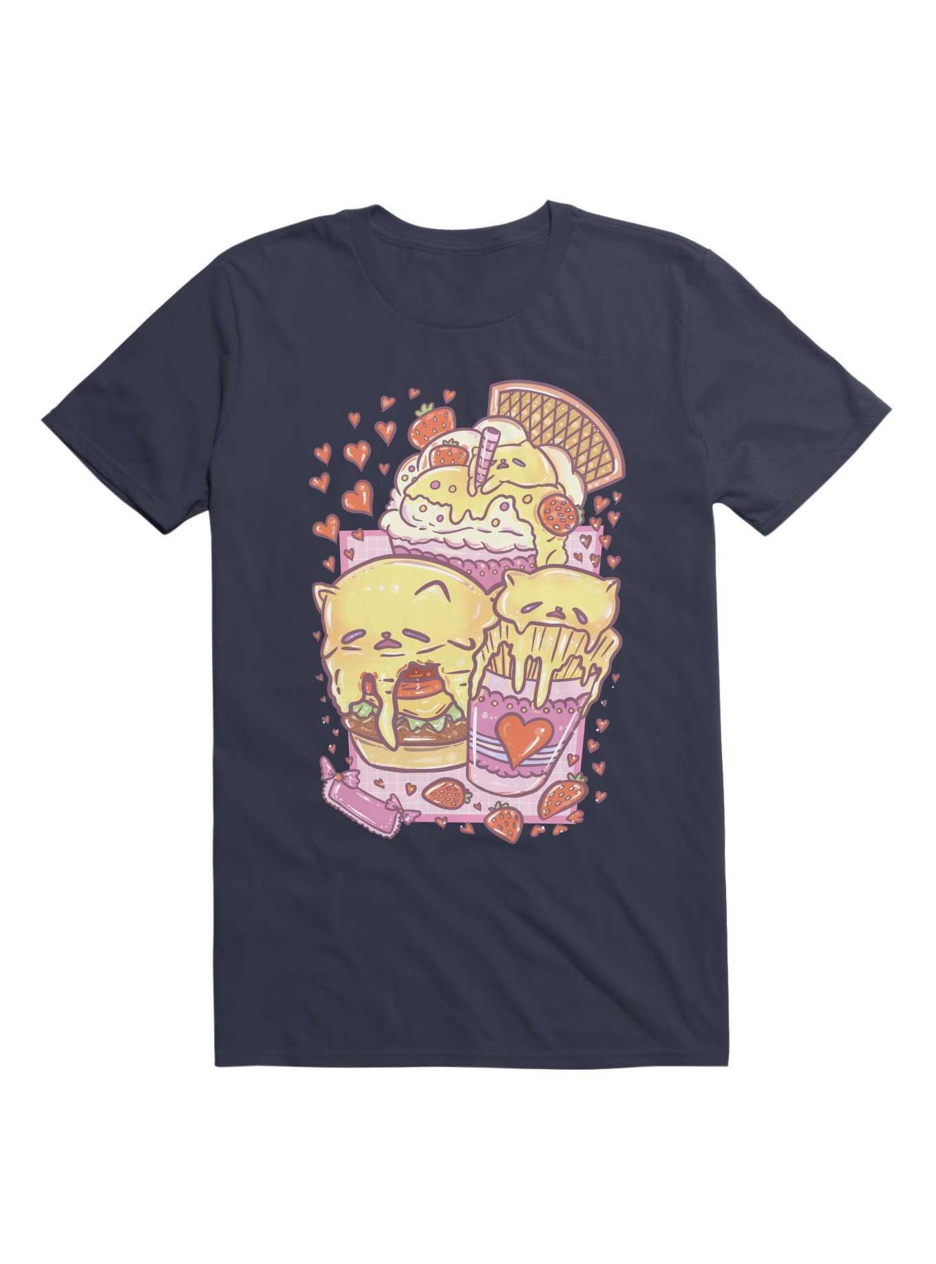 Kawaii Custard Cat: A Family Meal Set T-Shirt | Hot Topic