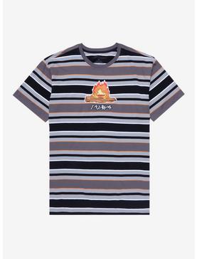 Studio Ghibli Howl's Moving Castle Calcifer Embroidered Striped T-Shirt - BoxLunch Exclusive, , hi-res