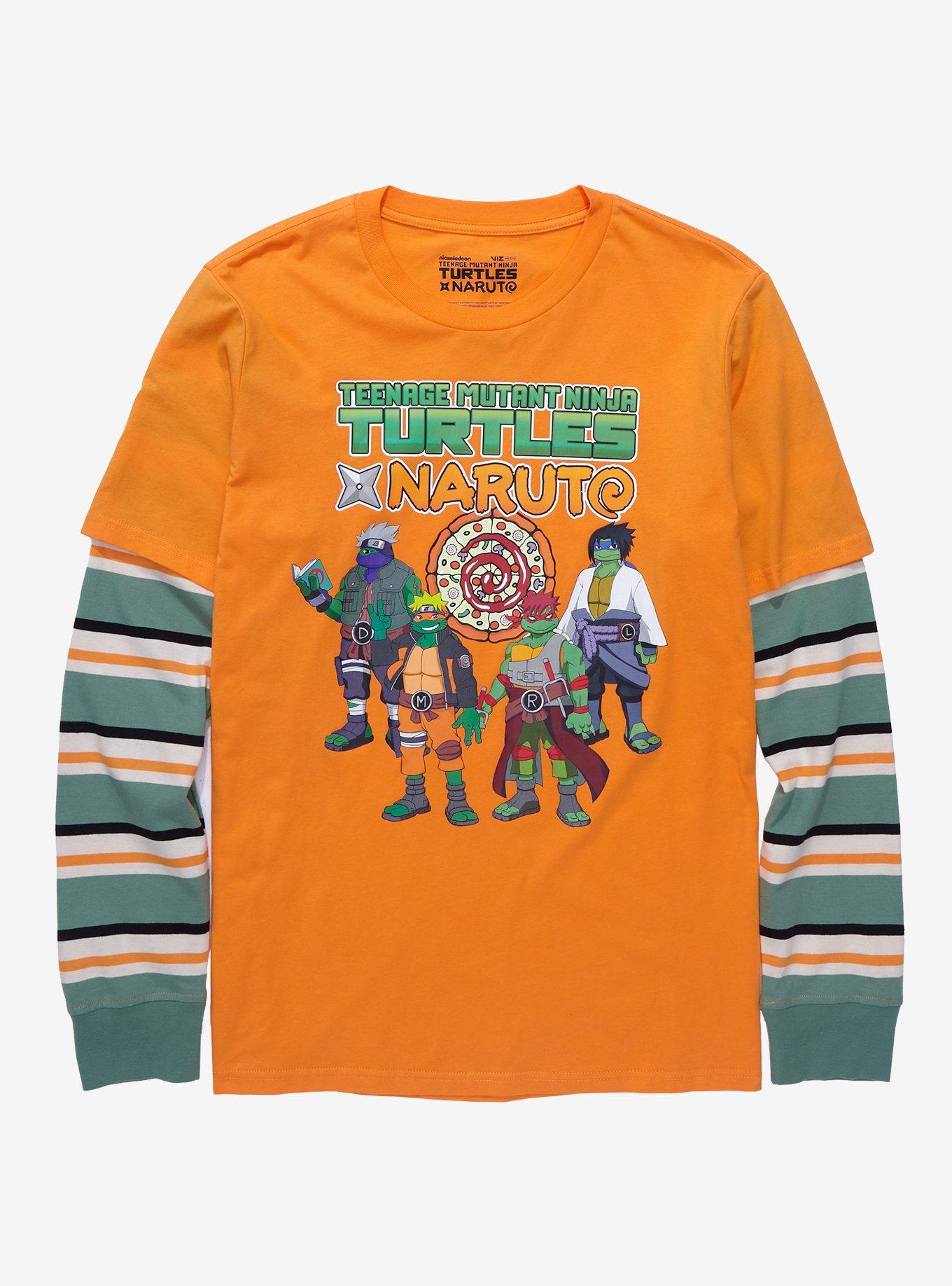 Débardeur TMNT Tortues Ninja - Toutes Les Tortues Avec Noms Et Pizza - Licence Officielle Nickelodeon