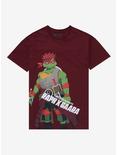 Teenage Mutant Ninja Turtles x Naruto Raphael as Gaara T-Shirt - BoxLunch Exclusive, BURGUNDY, hi-res