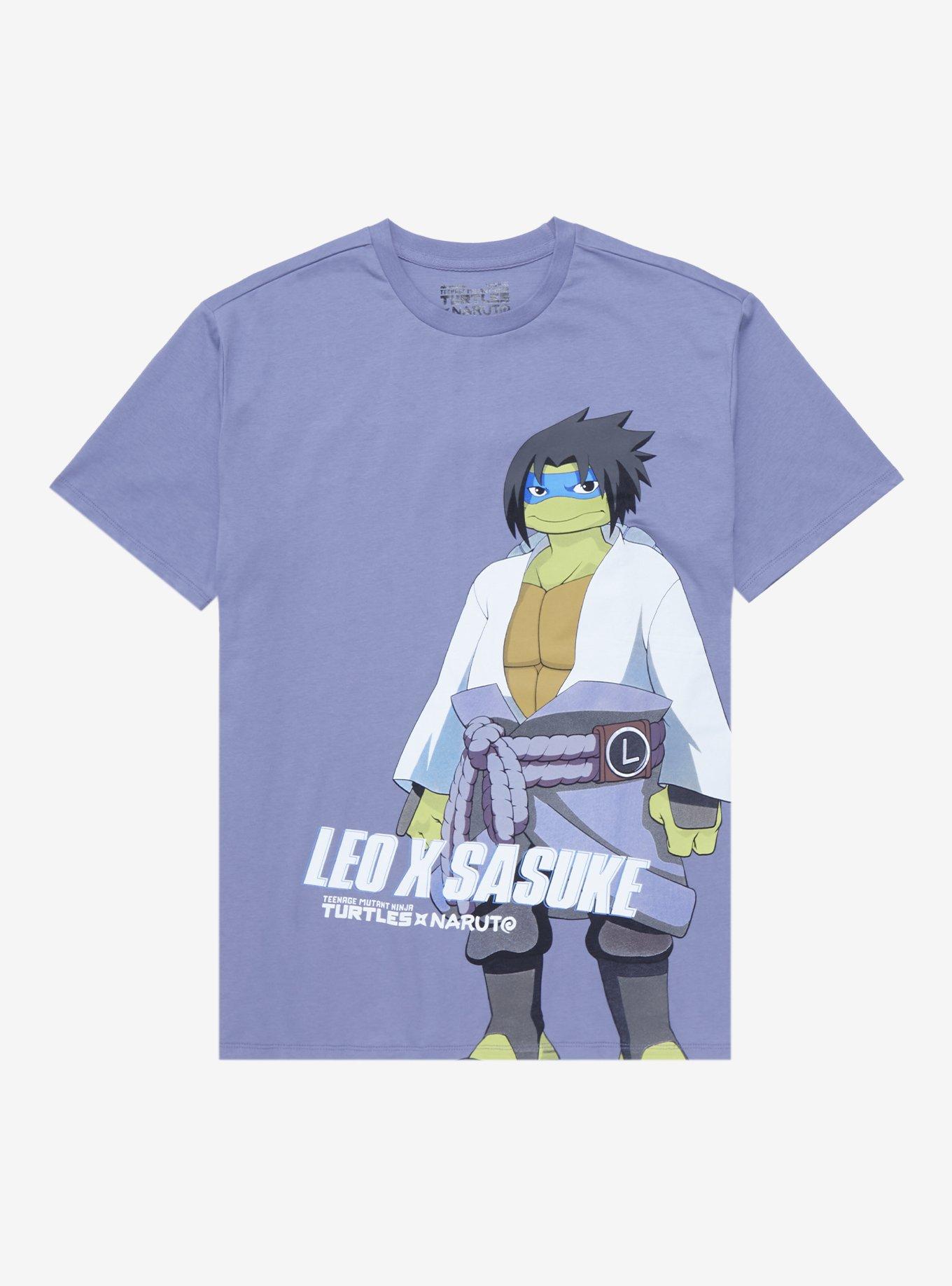 Teenage Mutant Ninja Turtles x Naruto Leonardo as Sasuke T-Shirt