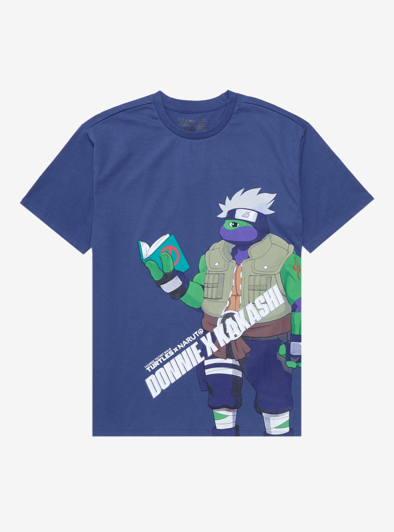 Teenage Mutant Ninja Turtles x Naruto Donatello as Kakashi T-Shirt - BoxLunch Exclusive, ORANGE, hi-res