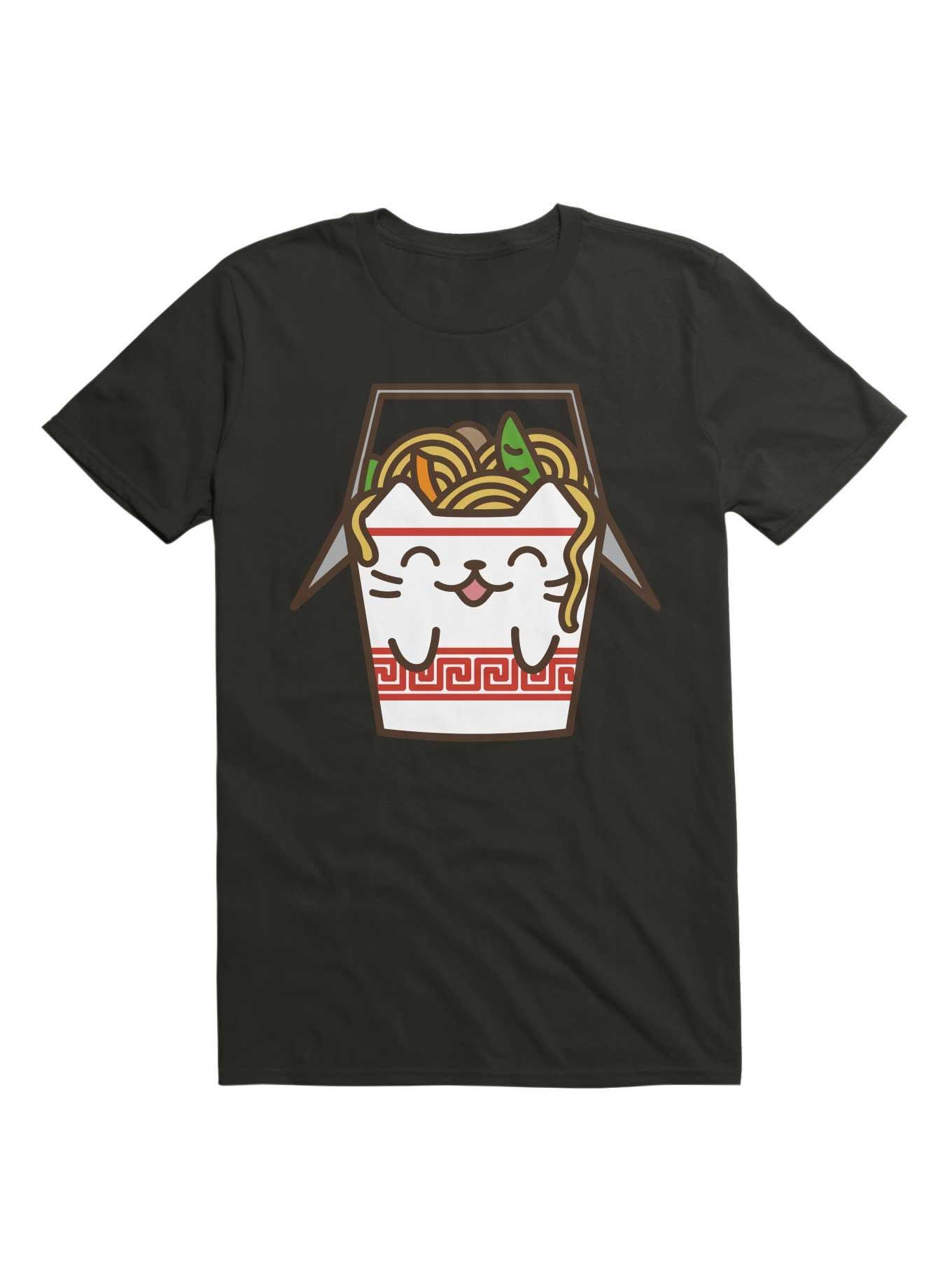 Kawaii Lo Mein Cat T-Shirt, , hi-res