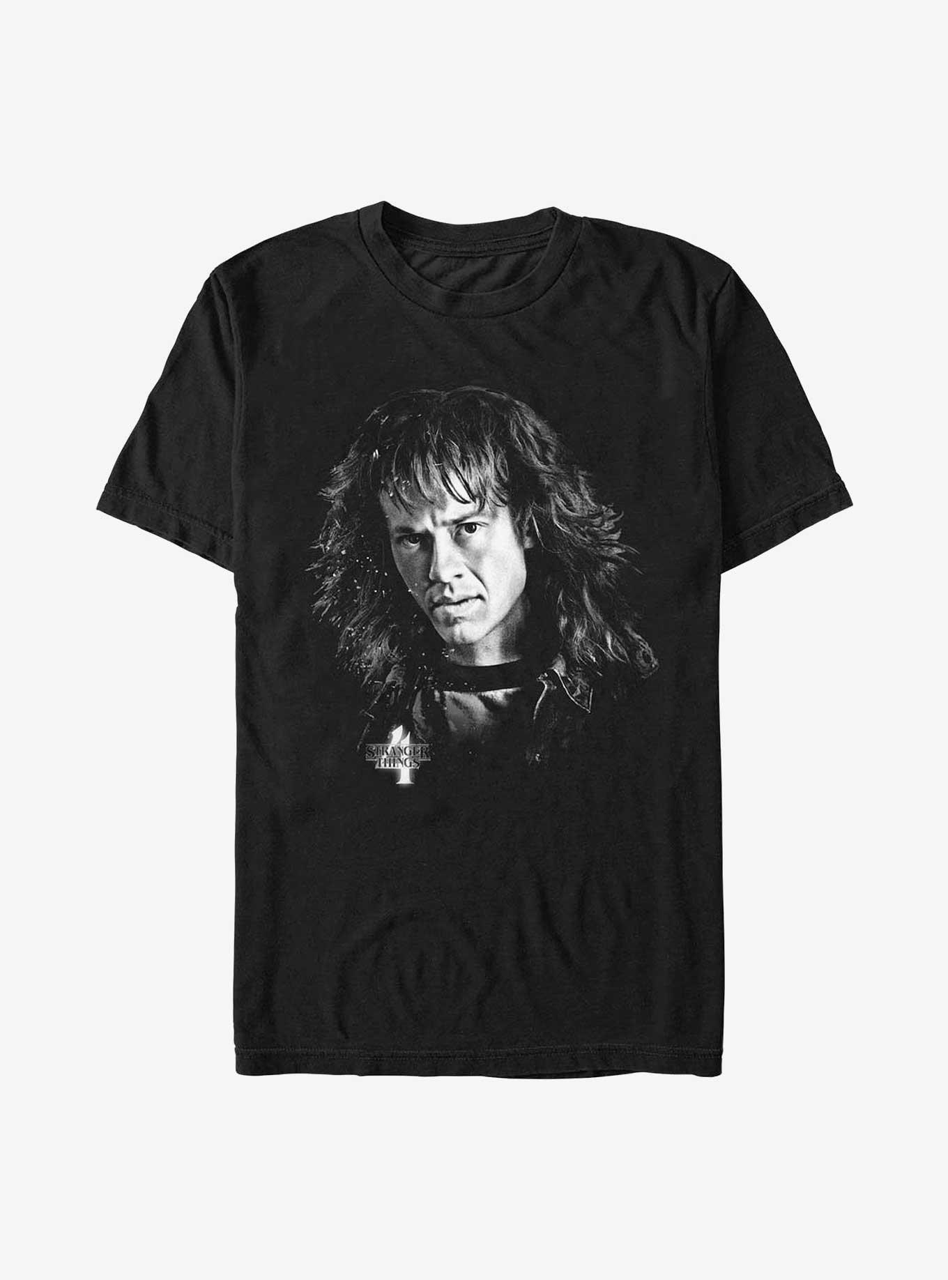 Stranger Things Eddie Munson Portrait T-Shirt, BLACK, hi-res