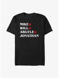 Stranger Things Mike Will Argyle Jonathan Stack T-Shirt, BLACK, hi-res