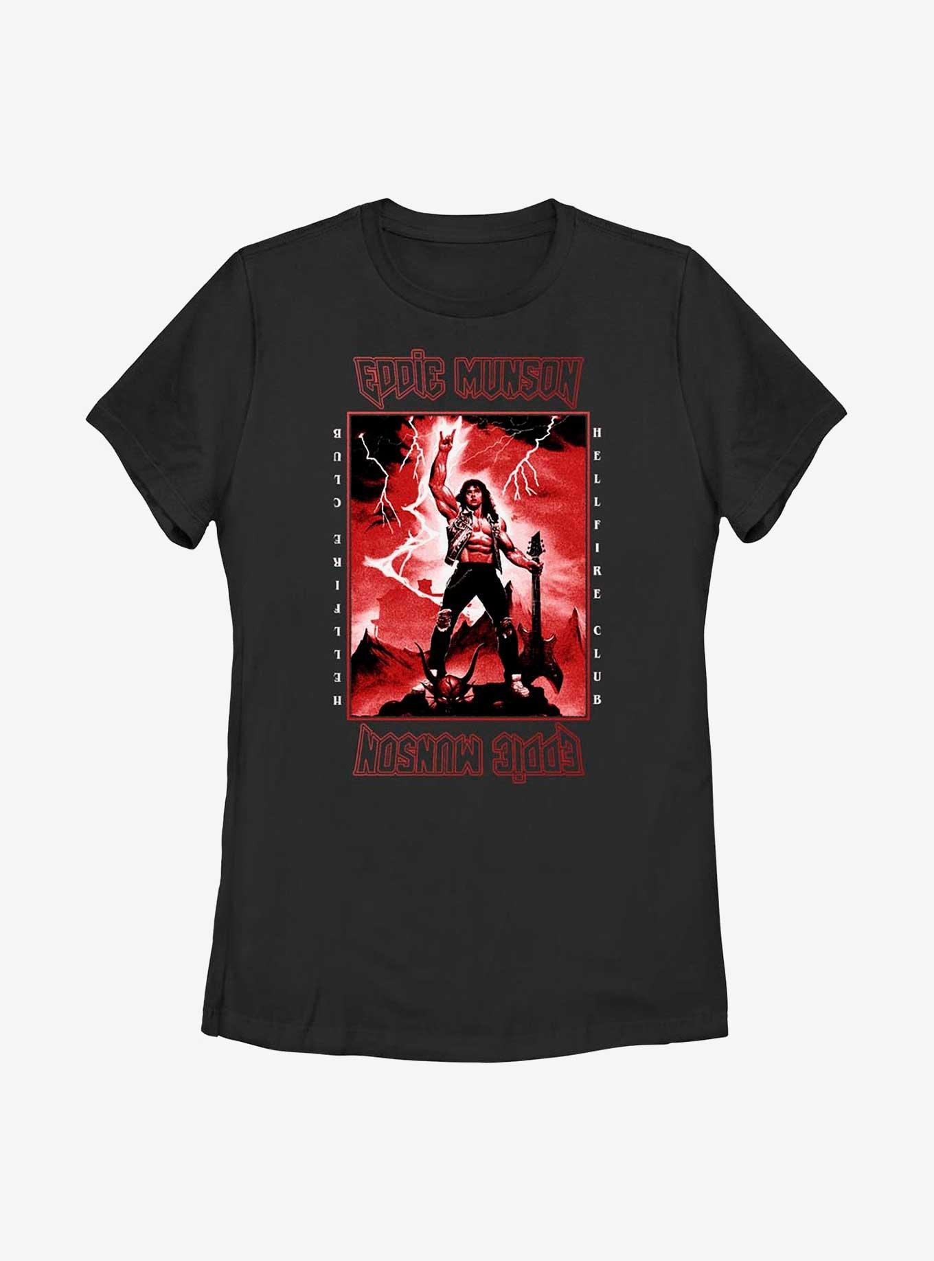 Stranger Things Power Of Eddie Munson Womens T-Shirt, BLACK, hi-res